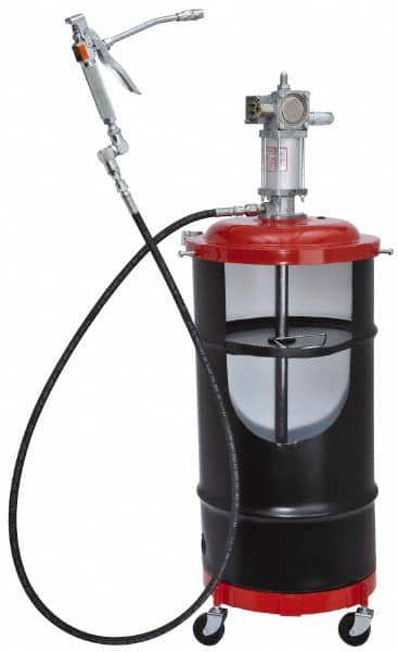 Lincoln - Grease Lubrication 80 Cu In/min Flow Aluminum Air-Operated Pump - For 120 Lb Container - Caliber Tooling