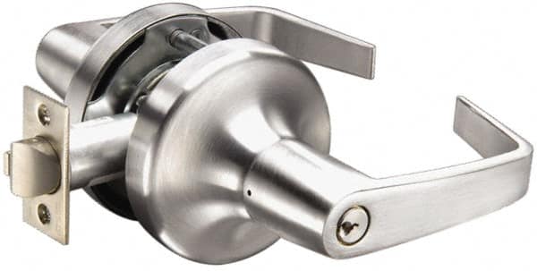 Yale - Light/Medium Duty Privacy Lever Lockset - 2-3/4" Back Set, Keyless Cylinder, Satin Chrome Finish - Caliber Tooling