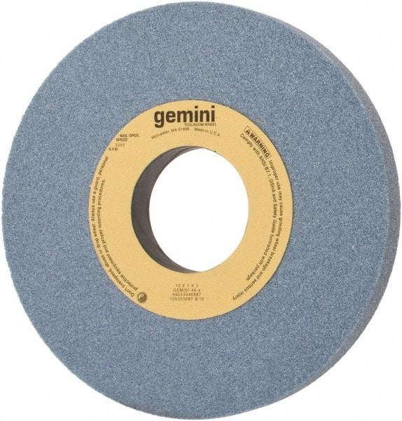 Norton - 10" Diam x 3" Hole x 1" Thick, K Hardness, 46 Grit Surface Grinding Wheel - Aluminum Oxide, Type 1, Coarse Grade, 3,250 Max RPM, No Recess - Caliber Tooling