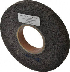 Brite Star - 8" Diam, 1" Face Width, 3" Center Hole, Medium Grade, Aluminum Oxide Deburring Wheel - Convolute, Soft Density 5 Grade, 3,400 RPM - Caliber Tooling