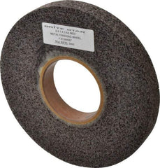 Brite Star - 8" Diam, 1" Face Width, 3" Center Hole, Medium Grade, Aluminum Oxide Deburring Wheel - Convolute, Medium Density 6 Grade, 4,500 RPM - Caliber Tooling