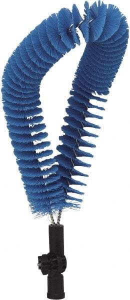 Vikan - Polyester Clean In Place Brush - 2-1/2" Bristle Length, 20" Long x 2-1/2" Wide Head, Blue - Caliber Tooling