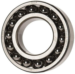 SKF - 40mm Bore Diam, 80mm OD, Open Self Aligning Radial Ball Bearing - 23mm Wide, 2 Rows, Round Bore, 2,250 Lb Static Capacity, 7,170 Lb Dynamic Capacity - Caliber Tooling