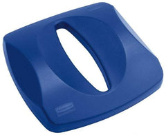 Rubbermaid - Square Lid for Use with 23 Gal Square Recycle Containers - Blue, Plastic, For 3569 - Caliber Tooling