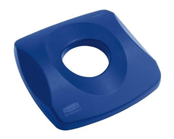 Rubbermaid - Square Lid for Use with 23 Gal Square Recycle Containers - Blue, Plastic, For 3569 - Caliber Tooling