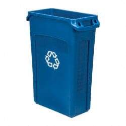 Rubbermaid - 23 Gal Blue Rectangle Recycling Container - 30" High x 22" Long x 11" Wide - Caliber Tooling