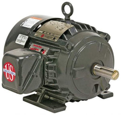 US Motors - 75 hp, TEFC Enclosure, No Thermal Protection, 1,190 RPM, 230/460 Volt, 60 Hz, Three Phase Premium Efficient Motor - Size 405 Frame, Rigid Mount, 1 Speed, Ball Bearings, 172/86 Full Load Amps, F Class Insulation, Reversible - Caliber Tooling