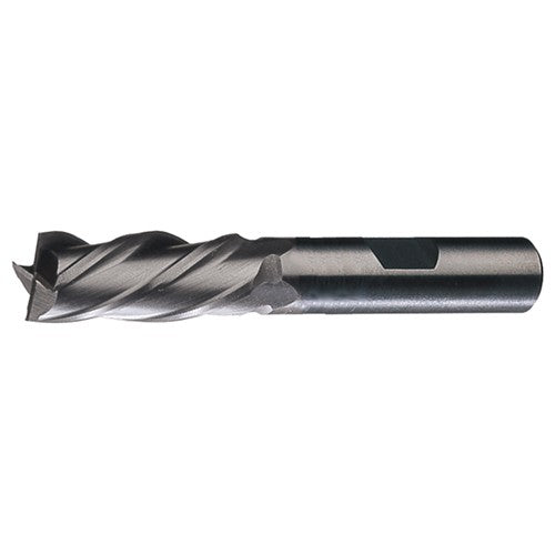 ‎3/4″ × 3/4″ × 1-5/8″ × 3-7/8″ LHS / LHC HSS HSS Single-End 4-Flute Non-Center Cutting Left Hand Helix Left Hand Cut Finishing End Mill - TiCN