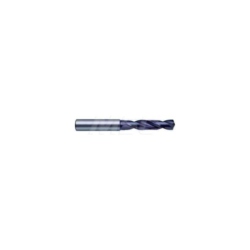 Screw Machine Length Drill Bit: 0.2913″ Dia, 140 °, Solid Carbide Coated, Right Hand Cut, Spiral Flute, Straight-Cylindrical Shank, Series 5514