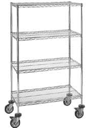 Quantum Storage - 48" Wide, 1" High, Open Shelving Wire Shelving Shelf - Caliber Tooling