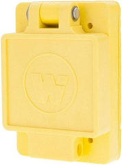 Value Collection - 480 VAC, 30 Amp, L16-30R NEMA, Ungrounded Receptacle - 3 Poles, 4 Wire, Female End, Yellow - Caliber Tooling