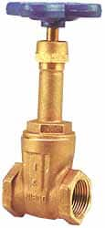 NIBCO - 3" Pipe, Class 125, Threaded Bronze Solid Wedge Rising Stem Gate Valve - 200 WOG, 125 WSP, Screw-In Bonnet - Caliber Tooling