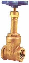 NIBCO - 3/4" Pipe, Class 125, Threaded Bronze Solid Wedge Rising Stem Gate Valve - 200 WOG, 125 WSP, Screw-In Bonnet - Caliber Tooling