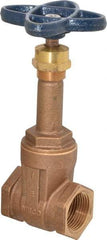 NIBCO - 1" Pipe, Class 125, Threaded Bronze Solid Wedge Rising Stem Gate Valve - 200 WOG, 125 WSP, Screw-In Bonnet - Caliber Tooling