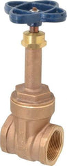 NIBCO - 1-1/4" Pipe, Class 125, Threaded Bronze Solid Wedge Rising Stem Gate Valve - 200 WOG, 125 WSP, Screw-In Bonnet - Caliber Tooling