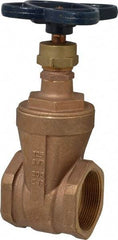 NIBCO - 2" Pipe, Class 125, Threaded Bronze Solid Wedge Stem Gate Valve - 200 WOG, 125 WSP, Screw-In Bonnet - Caliber Tooling