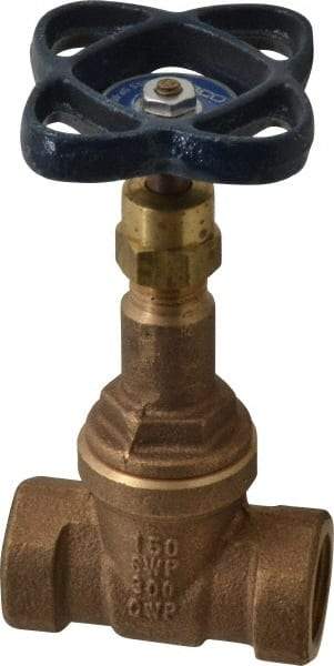 NIBCO - Class 125, Threaded Bronze Solid Wedge Rising Stem Gate Valve - 200 WOG, 125 WSP, Union Bonnet - Caliber Tooling