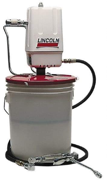 Lincoln - Grease Lubrication Aluminum Air-Operated Pump - For 25 to 50 Lb (Drum) & 35 to 50 Lb (Pail) Container - Caliber Tooling