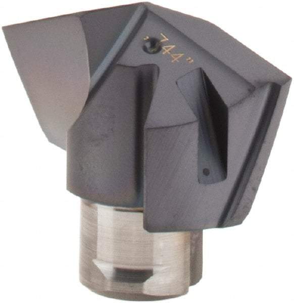 Iscar - Series ICM, 18.9mm Diam Grade IC908 140° Replaceable Drill Tip - Carbide, TiAlN Finish, 18 Seat Size - Caliber Tooling