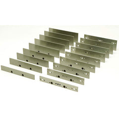 TE-CO - Vise Accessories; Product Type: Parallel Set ; Product Compatibility: 8" Vises ; Number of Pieces: 10 ; Material: Steel ; Jaw Width (Inch): 8 ; Product Length (Inch): 0.118 - Exact Industrial Supply