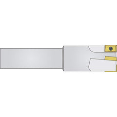 Micro 100 - Indexable Square-Shoulder End Mills; Cutting Diameter (Decimal Inch): 0.3750 ; Cutting Diameter (Inch): 3/8 ; Shank Type: Straight ; Shank Diameter (Inch): 1/2 ; Overall Length/Projection (Decimal Inch): 3.0000 ; Series: APKT - Exact Industrial Supply