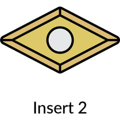 DCMT 21.51 Carbide Turning Insert 0.015″ Corner Radius