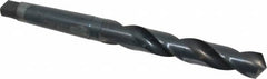 Chicago-Latrobe - 1-1/4", 4MT 118° Point High Speed Steel Taper Shank Drill Bit - Oxide Finish, 7-7/8" Flute Length, 13-1/2" OAL, Spiral Flute, Series 110 - Caliber Tooling