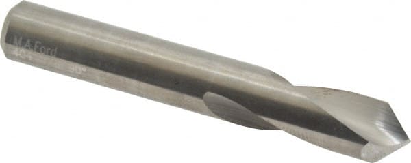 M.A. Ford - 3/8" Body Diam, 90°, 2-1/2" OAL, Solid Carbide Spotting Drill - Caliber Tooling