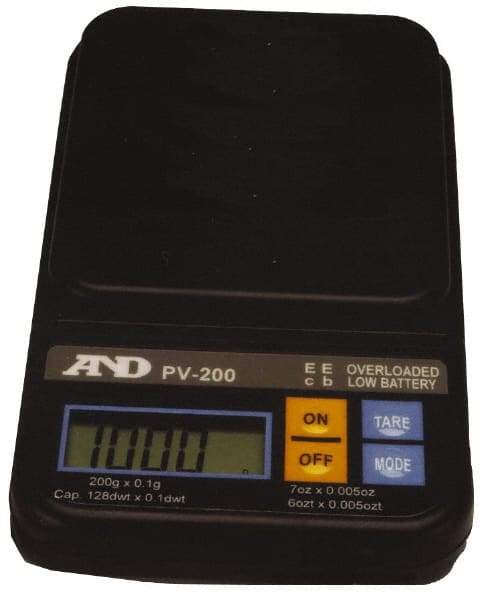 A&D Engineering - 0.5 Kg Capacity, LCD Pocket Scale - 0.1 g & 0.005 oz Graduation, Battery - Caliber Tooling