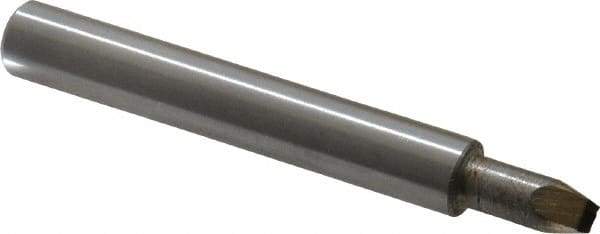 Made in USA - 0.01 Max Concave Radius Single Point Diamond Dresser - 2" Long x 3/8" Shank Diam - Caliber Tooling