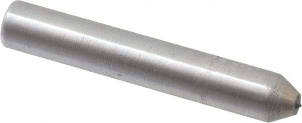 Made in USA - 1-1/2" Long x 1/4" Shank Diam Thread Single Point Diamond Dresser - 60° Included Angle - Caliber Tooling