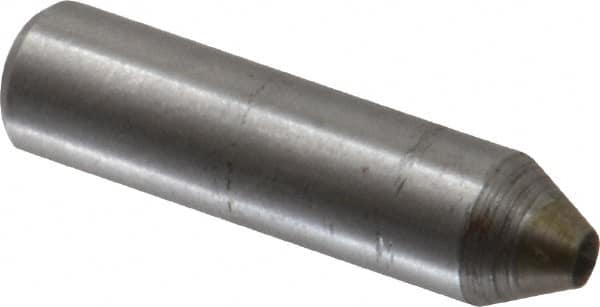 Made in USA - 1" Long x 1/4" Shank Diam Thread Single Point Diamond Dresser - 75° Included Angle - Caliber Tooling