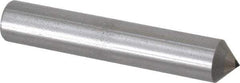 Made in USA - 1/4 Carat Cone Single Point Diamond Dresser - 2-1/2" Long x 7/16" Shank Diam, 90° Included Angle - Caliber Tooling