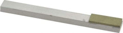 Made in USA - Fine, 1" Length of Cut, Single End Diamond Hone - 100 Grit, 3/8" Wide x 3/8" High x 4" OAL - Caliber Tooling