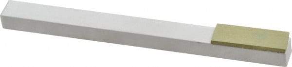 Made in USA - Super Fine, 1" Length of Cut, Single End Diamond Hone - 400 Grit, 3/8" Wide x 3/8" High x 4" OAL - Caliber Tooling