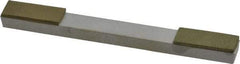 Made in USA - Very Fine, 1" Length of Cut, Double End Diamond Hone - 100 & 180 Grit, 3/8" Wide x 3/8" High x 4" OAL - Caliber Tooling