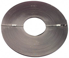 Made in USA - 865" Long x 1/2" Wide, Ribbon Coil Steel Strapping - 800 Lb Capacity, 0.02" Thick - Caliber Tooling