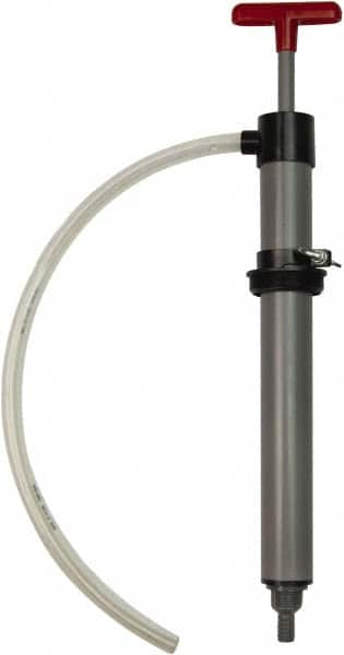 Value Collection - 19/32" Outlet, PVC Hand Operated Drum Pump - 8 oz per Stroke, 22" OAL, For Most Liquid Chemicals - Caliber Tooling