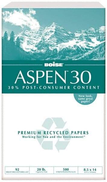 Boise - 8-1/2" x 14" White Copy Paper - Use with Laser Printers, High-Speed Copiers, Plain Paper Fax Machines - Caliber Tooling