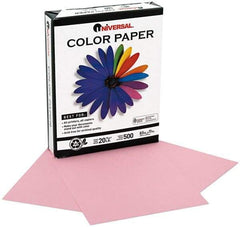 UNIVERSAL - 8-1/2" x 11" Pink Copy Paper - Use with Laser Printers, Copiers, Offset Presses, Spirit Duplicators - Caliber Tooling