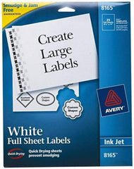 AVERY - 11" Long, White Paper Shipping Label - For Inkjet Printers - Caliber Tooling