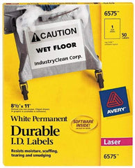 AVERY - 11" Long, White Paper Name Badge Labels - For Laser Printers - Caliber Tooling