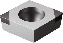 Sandvik Coromant - CCGW32.51 Grade 7025 CBN Turning Insert - Uncoated, 80° Diamond, 3/8" Inscr Circle, 5/32" Thick, 1/64" Corner Radius - Caliber Tooling