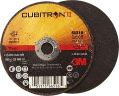 3M - 3" 36 Grit Ceramic Cutoff Wheel - 0.06" Thick, 3/8" Arbor, 25,465 Max RPM, Use with Angle Grinders - Caliber Tooling