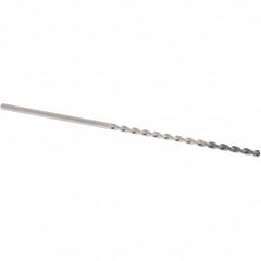 Extra Length Drill Bit: 0.1063″ Dia, 120 °, Cobalt WXL Finish, Spiral Flute, Straight-Cylindrical Shank