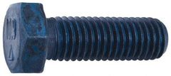 Metric Blue - M12x1.75mm Metric Coarse, 75mm Length Under Head Hex Head Cap Screw - Partially Threaded, Grade 10.9 Alloy Steel, 19mm Hex - Caliber Tooling