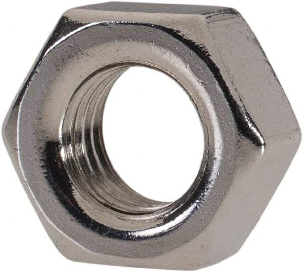 Value Collection - M7x1.00 Metric Coarse Stainless Steel Right Hand Hex Nut - 11mm Across Flats, 5.5mm High, Uncoated - Caliber Tooling