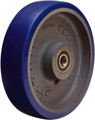 Hamilton - 8 Inch Diameter x 2 Inch Wide, Polyurethane Mold on to Cast Iron Center Caster Wheel - 1,200 Lb. Capacity, 2-1/4 Inch Hub Length, 1/2 Inch Axle Diameter, Sealed Precision Ball Bearing - Caliber Tooling