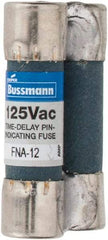 Cooper Bussmann - 125 VAC, 12 Amp, Time Delay Pin Indicator Fuse - Fuse Holder Mount, 1-1/2" OAL, 10 at AC kA Rating, 13/32" Diam - Caliber Tooling