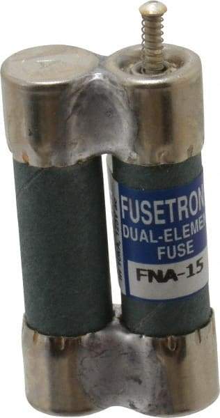 Cooper Bussmann - 125 VAC, 15 Amp, Time Delay Pin Indicator Fuse - Fuse Holder Mount, 1-1/2" OAL, 10 at AC kA Rating, 13/32" Diam - Caliber Tooling